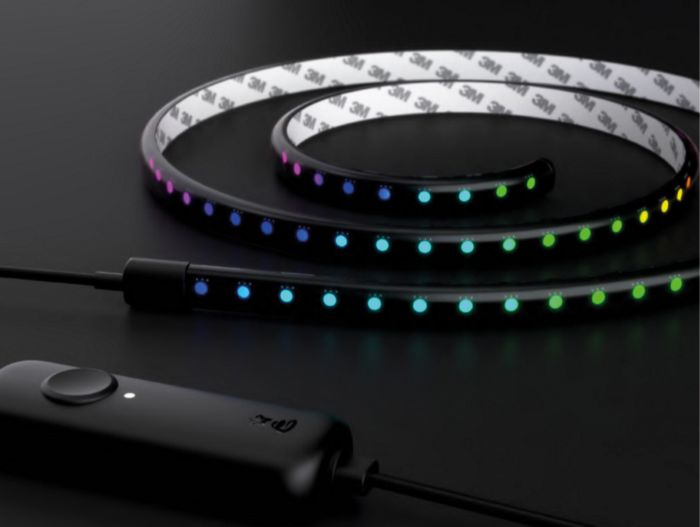 Smart LED Twinkly Line RGB, підсвічування, Gen II, IP20, довжина 1,5м, кабель чорный
