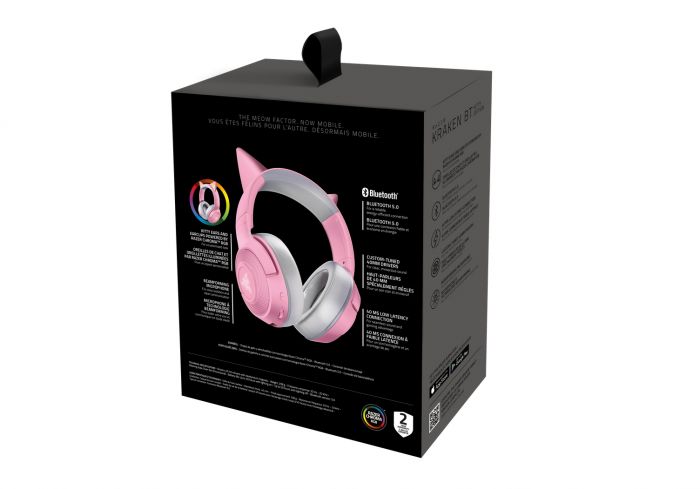 Гарнітура Razer Kraken Kitty Edition Quartz BT RGB Pink