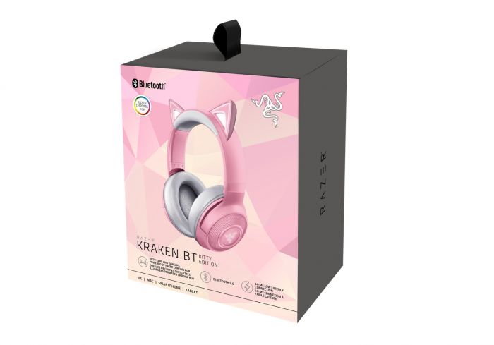 Гарнітура Razer Kraken Kitty Edition Quartz BT RGB Pink