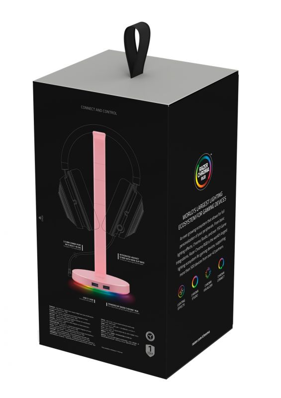 Підставка для навушників Razer Base Station V2 Chroma- Quartz