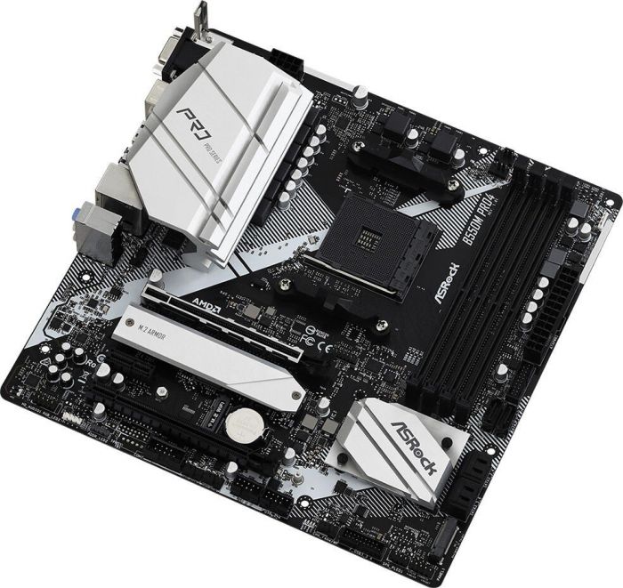 Материнська плата ASRock B550M_PRO4 sAM4 B550 4xDDR4 HDMI-Dp-VGA M.2 mATX