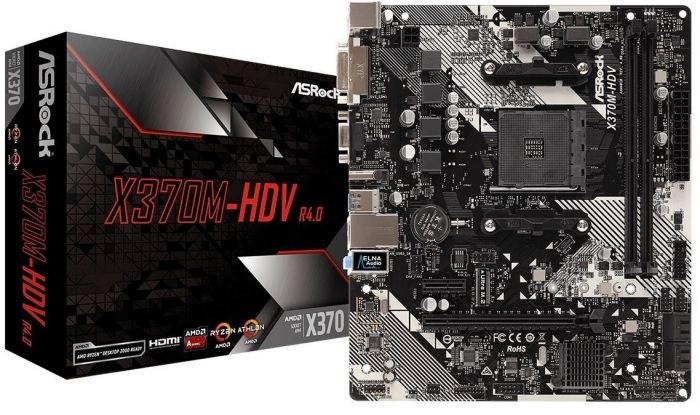 Материнська плата ASRock X370M-HDV sAM4 X370 2xDDR4 M.2 HDMI DVI VGA mATX
