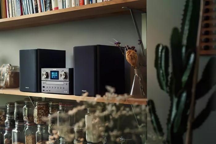 Мікросистема Philips TAM8905 2.0, 100W, Spotify, LCD 2.4", FM/DAB+, MP3-CD, USB, Wireless