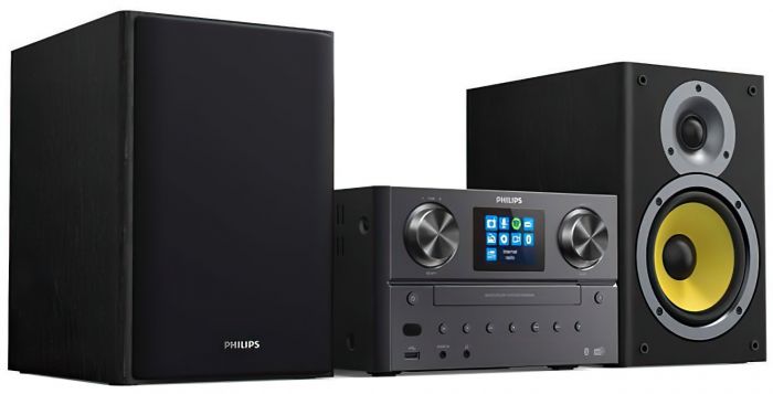 Мікросистема Philips TAM8905 2.0, 100W, Spotify, LCD 2.4", FM/DAB+, MP3-CD, USB, Wireless