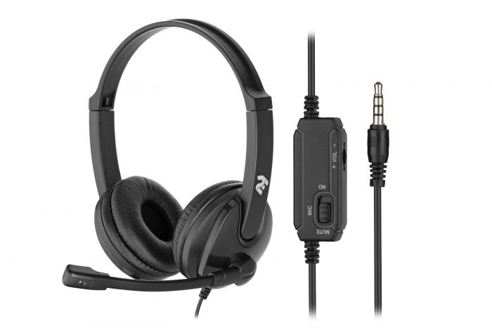 Гарнітура для ПК 2E CH12, On-Ear, 3.5mm / 2*3.5mm