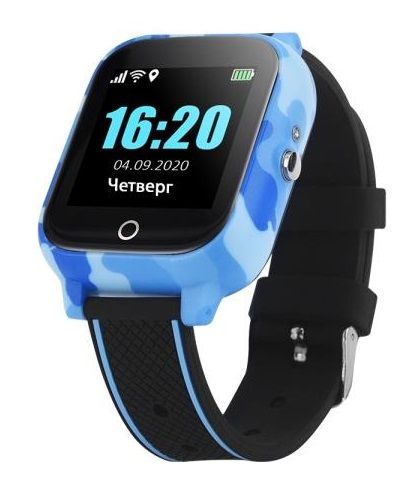 Телефон-годинник з GPS трекером GOGPS T01 Термометр сині
