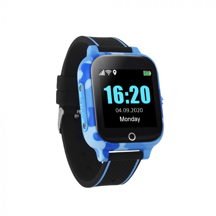Телефон-годинник з GPS трекером GOGPS T01 Термометр сині