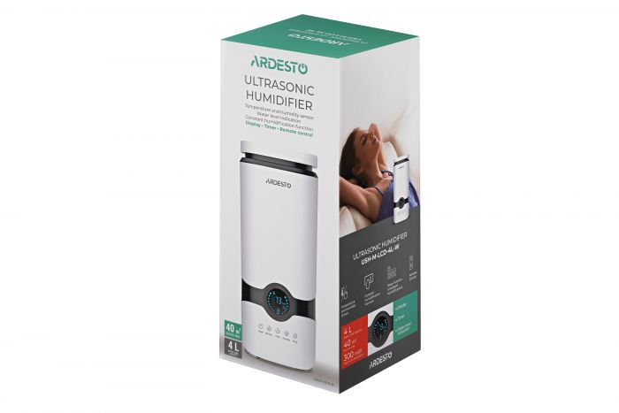 Зволожувач повітря Ardesto USH-M-LCD-4L-W, 4 л, LCD панель