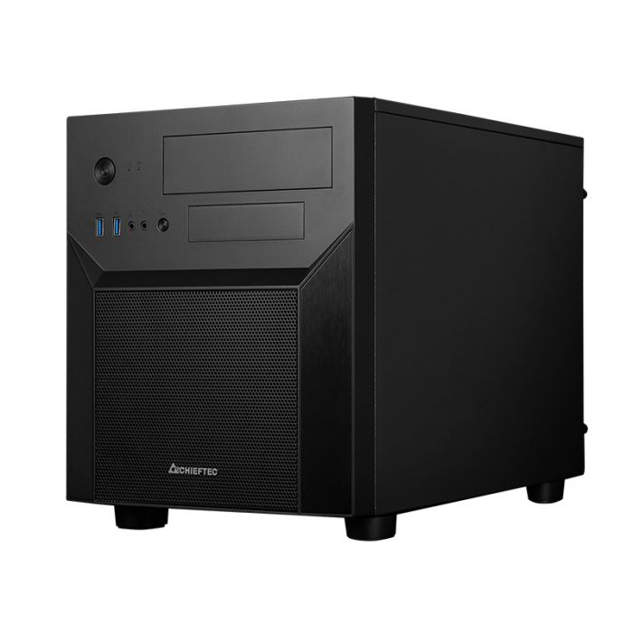 Корпус CHIEFTEC Pro Cube CI-02B, без блока живлення, 2xUSB3.1, mATX, Black