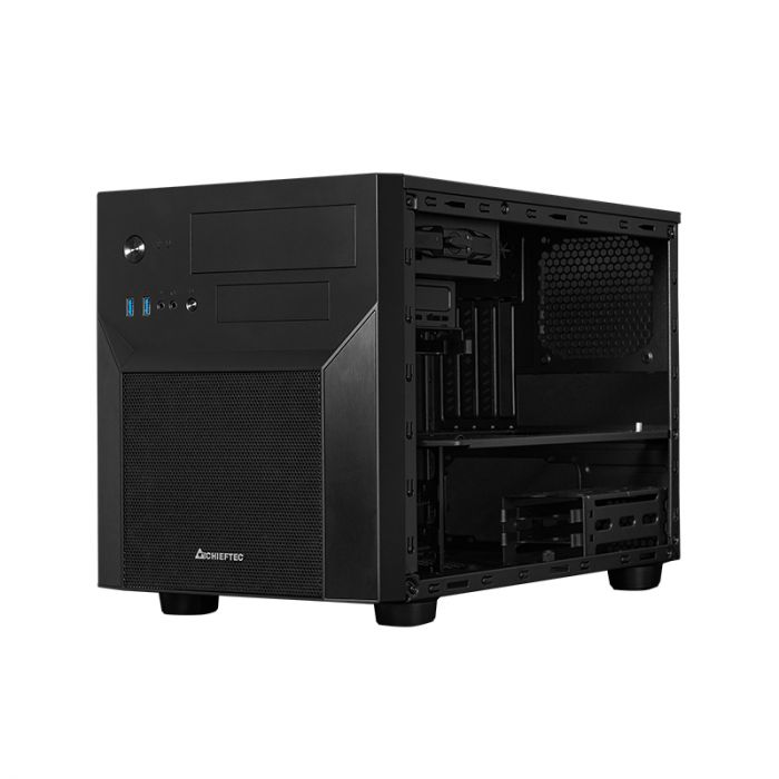 Корпус CHIEFTEC Pro Cube CI-02B, без блока живлення, 2xUSB3.1, mATX, Black