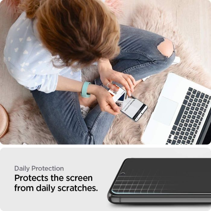 Захисна плівка Spigen для Galaxy S21 NeoFlex Solid HD, Clear