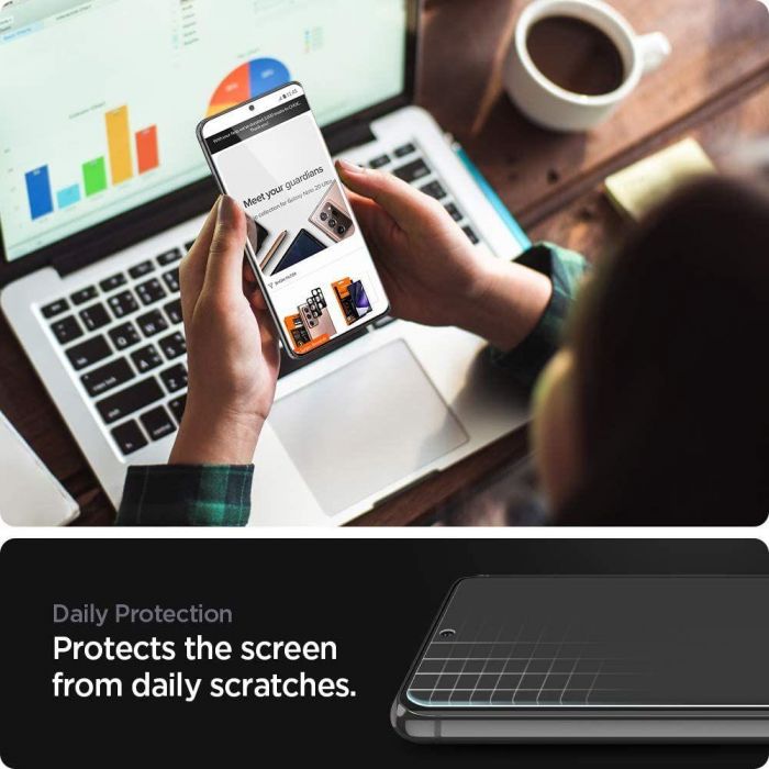 Захисна плівка Spigen для Galaxy S21 Ultra NeoFlex Solid HD, Clear