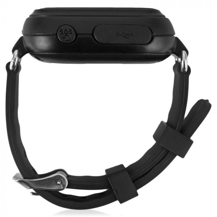 Дитячий GPS годинник-телефон GOGPS ME К04 чорний