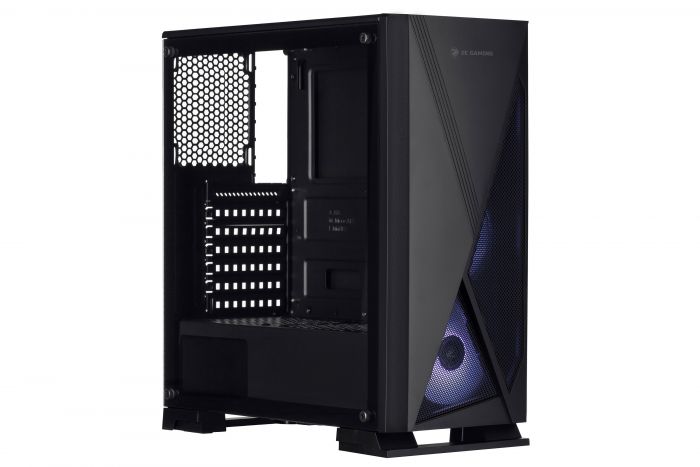 Корпус 2E GAMING CONDOR (GJP12) MidT, 2xUSB2.0,1xUSB3.0, 3x120мм ARGB, скло (бічна панель),без БЖ,чорний