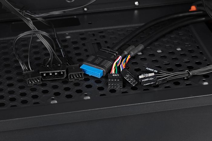 Корпус 2E GAMING CONDOR (GJP12) MidT, 2xUSB2.0,1xUSB3.0, 3x120мм ARGB, скло (бічна панель),без БЖ,чорний