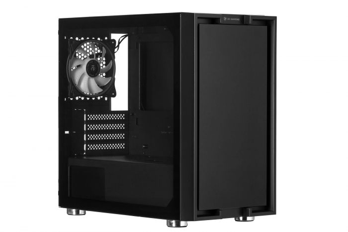 Корпус 2E GAMING CLARUS (GM5) MiniT, 2xUSB2.0,1xUSB3.0, 2x140мм ARGB,1x120мм ARGB, скло (передня/бічна панель),без БЖ,чорний