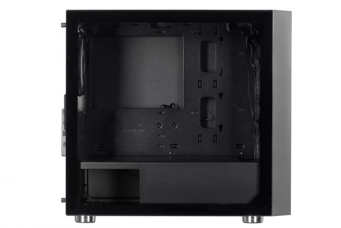 Корпус 2E GAMING CLARUS (GM5) MiniT, 2xUSB2.0,1xUSB3.0, 2x140мм ARGB,1x120мм ARGB, скло (передня/бічна панель),без БЖ,чорний