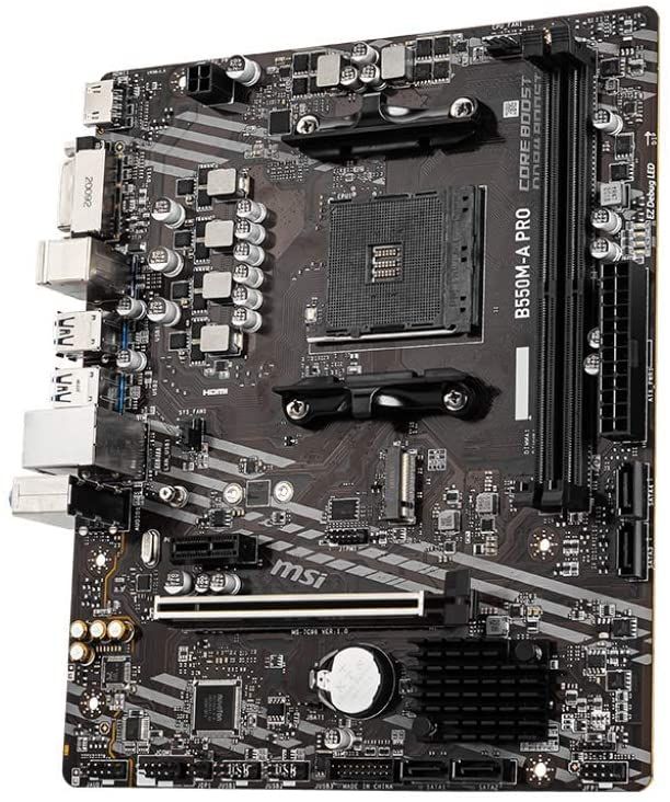 Материнcька плата MSI B550M-A_PRO sAM4 B550 2xDDR4 HDMI-DVI mATX