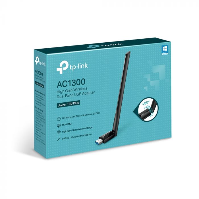 WiFi-адаптер TP-LINK Archer T3U Plus AC1300 USB3.0 MU-MIMO ext. ant