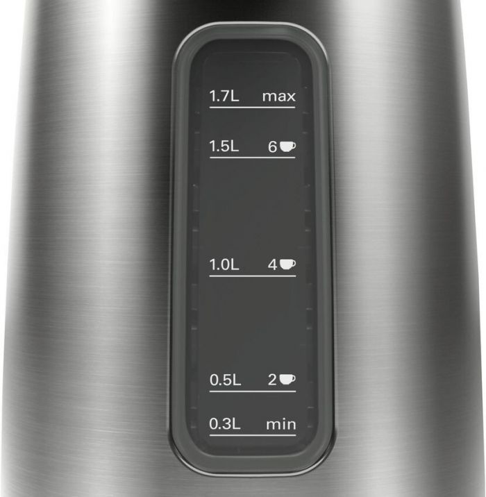 Електрочайник Bosch 1.7л, метал, cірий