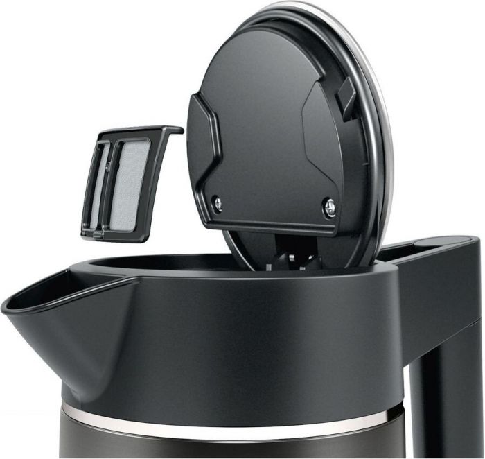 Електрочайник Bosch 1.7л, метал, cірий
