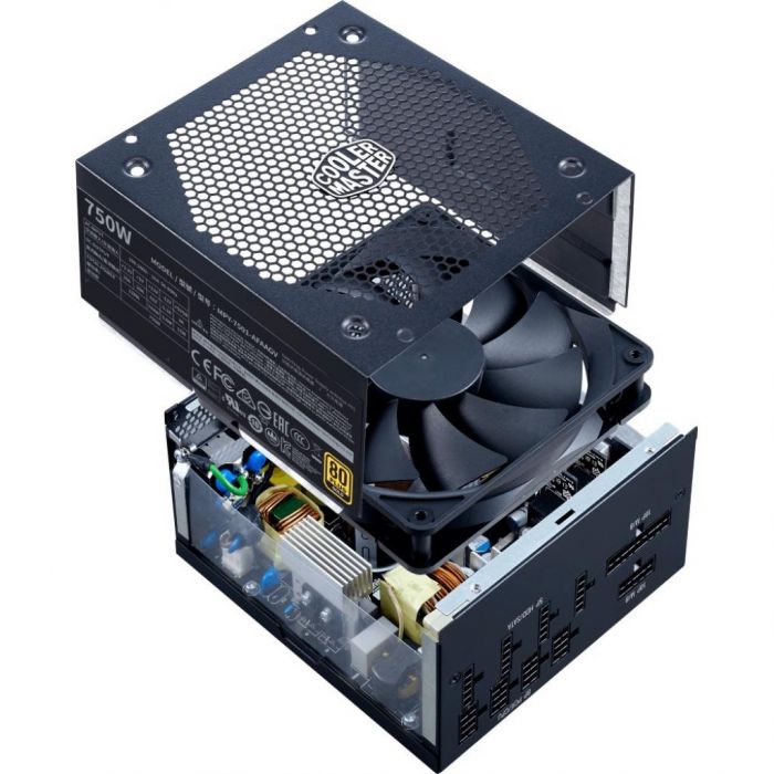 Блок живлення Cooler Master V Gold 750W,13.5cm FDB fan,a/PFC,24+8,4xPeripheral,12xSATA,4xPCIe,Full Modular