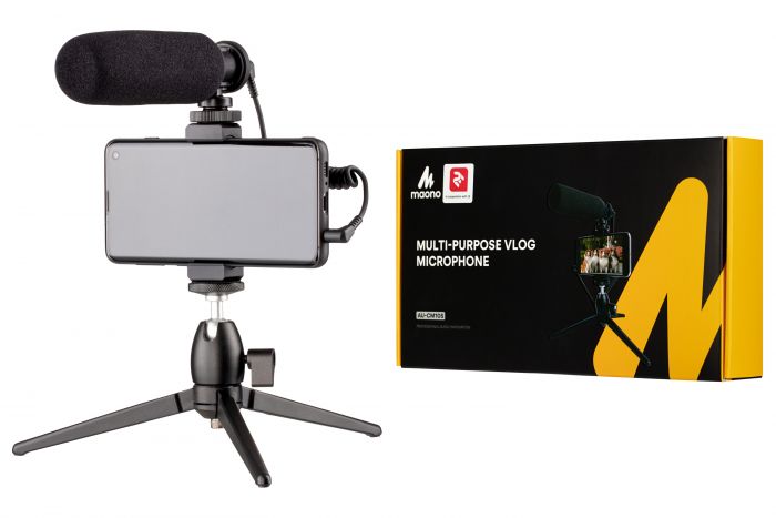 Мікрофон з триподом для мобільних пристроїв Maono by 2Е MM011 Vlog KIT, 3.5mm