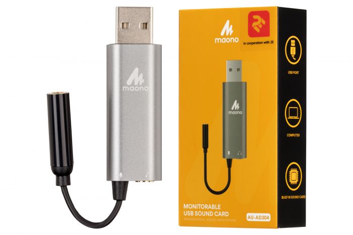 Зовнішня звукова карта 2Е MSC010, 2*3.5mm, USB