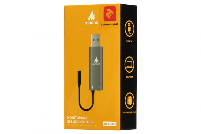 Зовнішня звукова карта 2Е MSC010, 2*3.5mm, USB