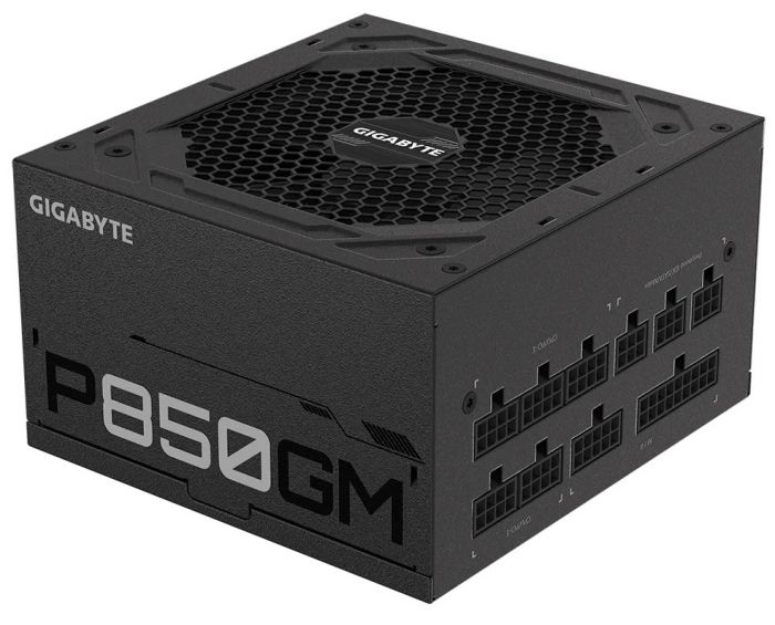 Блок живлення GIGABYTE P850G (850W) 80+GOLD, aPFC, 12см,20+4/2*4+4/8*SATA/4*PCIe/4,модульний
