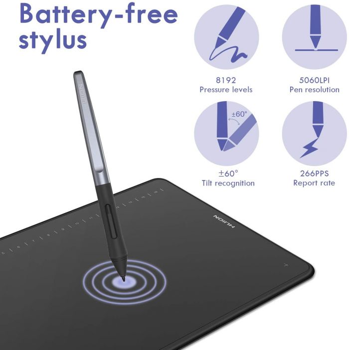 Графічний планшет Huion H1161 ,Black