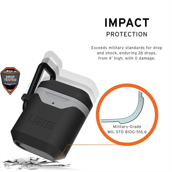 Чохол UAG для Apple Airpods Std. Issue Hard 001 (V2), Black/Grey