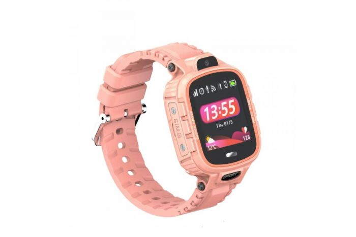Дитячий GPS годинник-телефон GOGPS ME K27 Рожевий