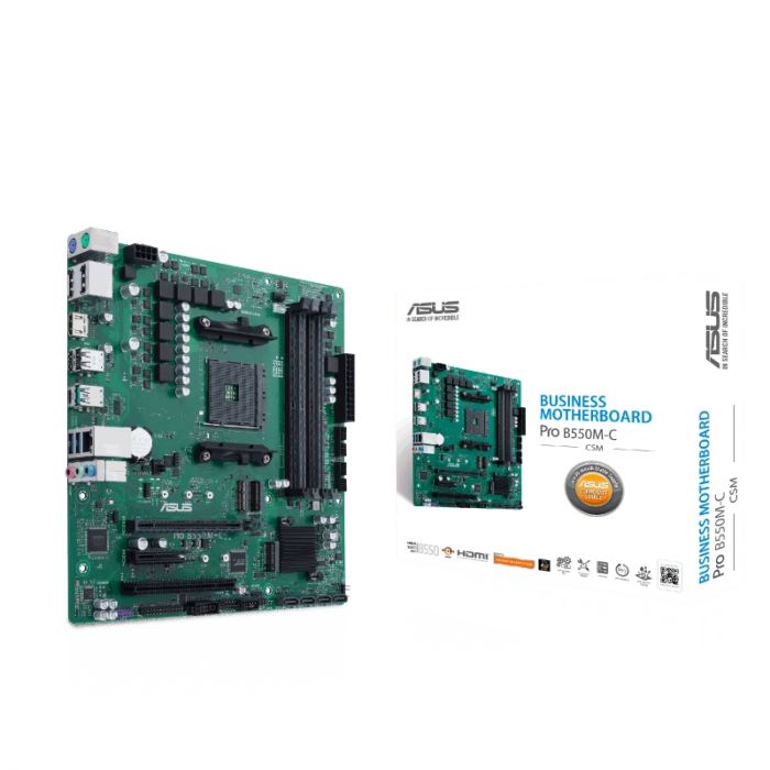 Материнcька плата ASUS PRO B550M-C/CSM sAM4 B550 4xDDR4 M.2 HDMI-DP mATX
