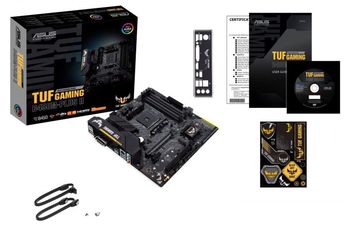 Материнcька плата ASUS TUF GAM B450M-PLUS II sAM4 B450 4xDDR4 HDMI-DVI mATX
