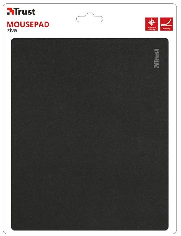 Килимок для миші Trust Ziva Black (220х180х2мм)