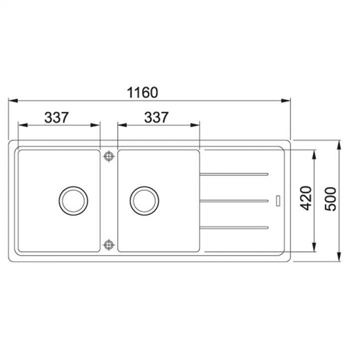 Кухонна мийка Franke BASIS BFG 621