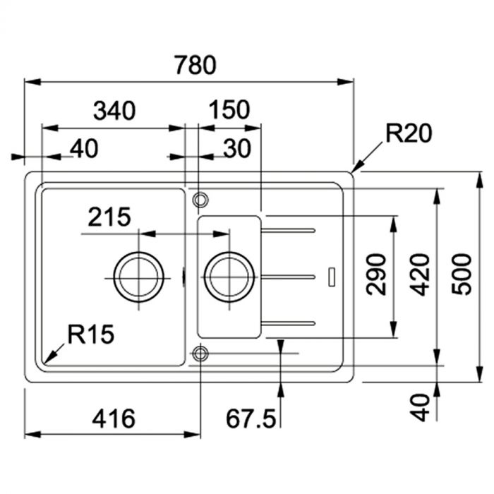 Кухонна мийка Franke Basis BFG 651-78/114.0565.111/