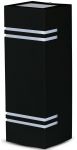 Світильник фасадний LED V-TAC, SKU-7512, Wall Sleek Wall Fitting GU10 Square Black 2 Way IP44