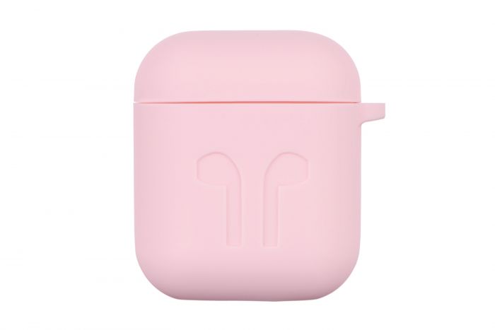 Чохол 2Е для Apple AirPods, Pure Color Silicone Imprint (1.5mm), Light pink