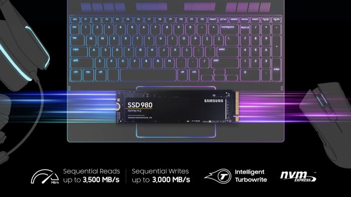 Накопичувач SSD Samsung M.2  250GB PCIe 3.0 980