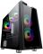 Корпус 2E GAMING CLARUS (GM5) MiniT, 2xUSB2.0,1xUSB3.0, 2x140мм ARGB,1x120мм ARGB, скло (передня/бічна панель),без БЖ,чорний