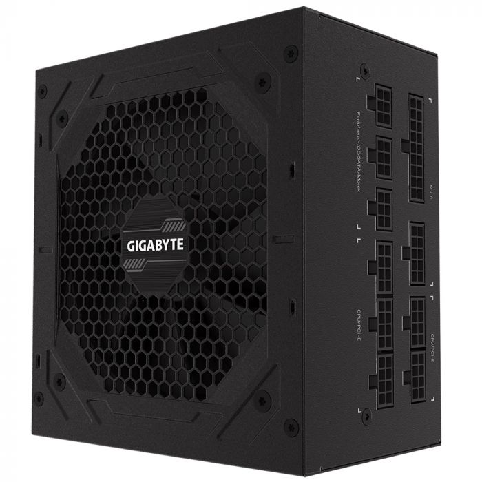 Блок живлення GIGABYTE P750GM (750W) 80+GOLD, aPFC, 12см,20+4/2*4+4/8*SATA/4*PCIe/4,модульний