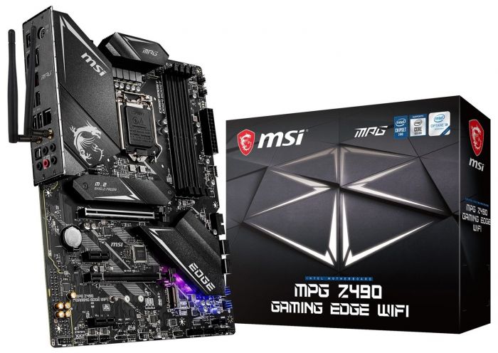 Материнcька плата MSI MPG Z490 GAM EDGE WIFI s1200 Z490 4xDDR4 HDMI-DP Wi-Fi BT ATX