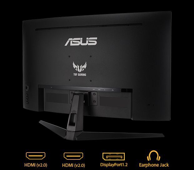 Монітор LCD 31.5" Asus TUF Gaming VG32VQ1BR 2xHDMI, DP, MM, VA, 2560x1440, CURVED, 165Hz, 1ms, 90%DCI-P3, FreeSync, HDR10