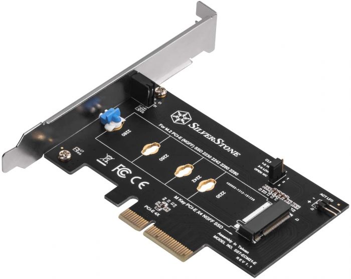 Плата-адаптер SST-ECM21-E PCIe x4 для SSD m.2 NVMe 2230, 2242, 2260, 2280
