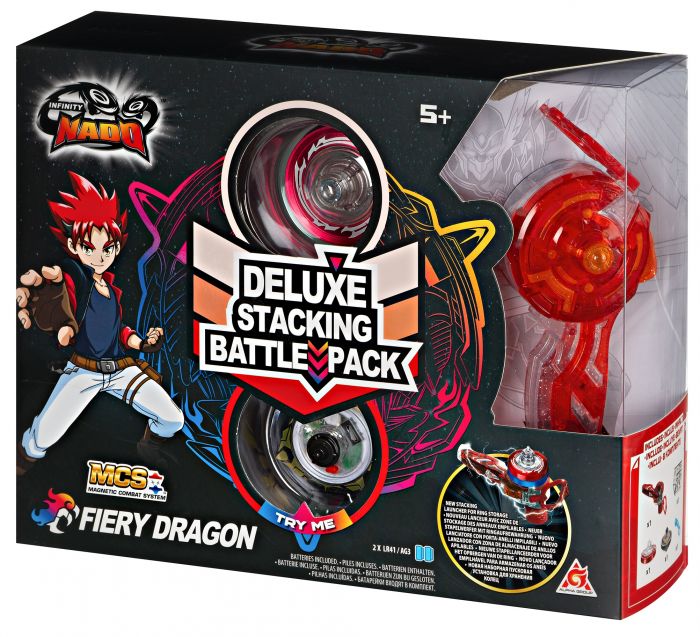 Дзиґа Auldey Infinity Nado V серія Deluxe Edition Fiery Dragon Вогняний Дракон
