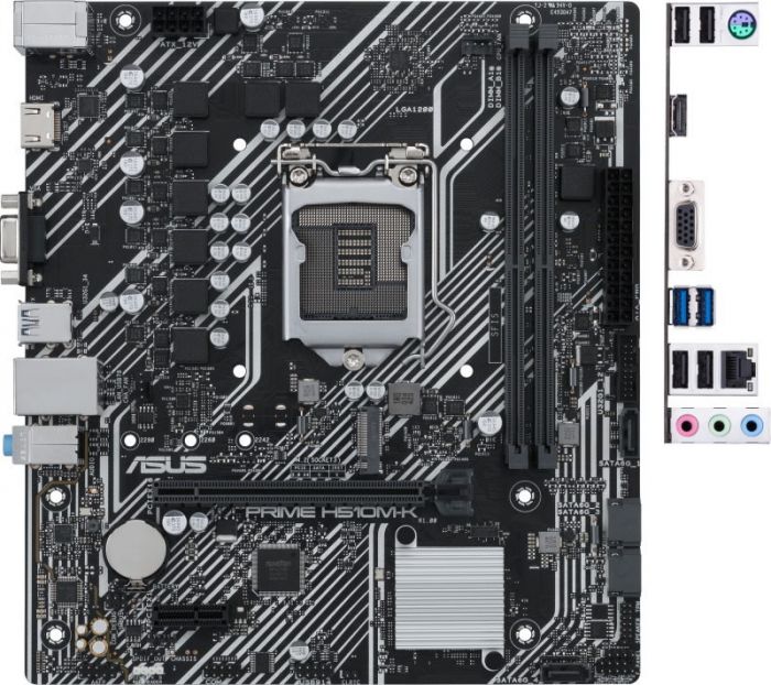 Материнcька плата ASUS PRIME H510M-K s1200 H510 2xDDR4 HDMI-VGA mATX
