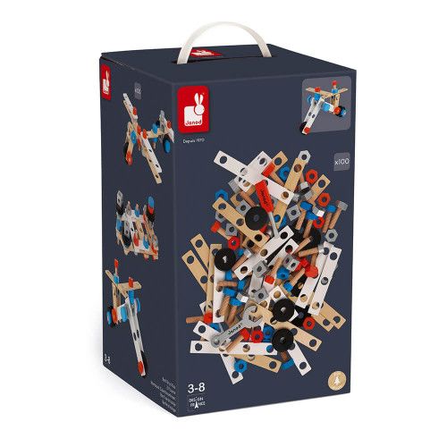 Конструктор дерев'яний Janod DIY 100 ел. J06479