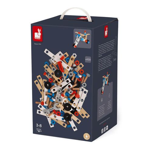 Конструктор дерев'яний Janod DIY 100 ел. J06479